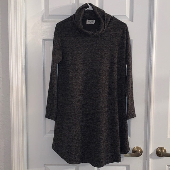 Everly Long Sleeve Gray Shift Dress - Size Small - Picture 1 of 5